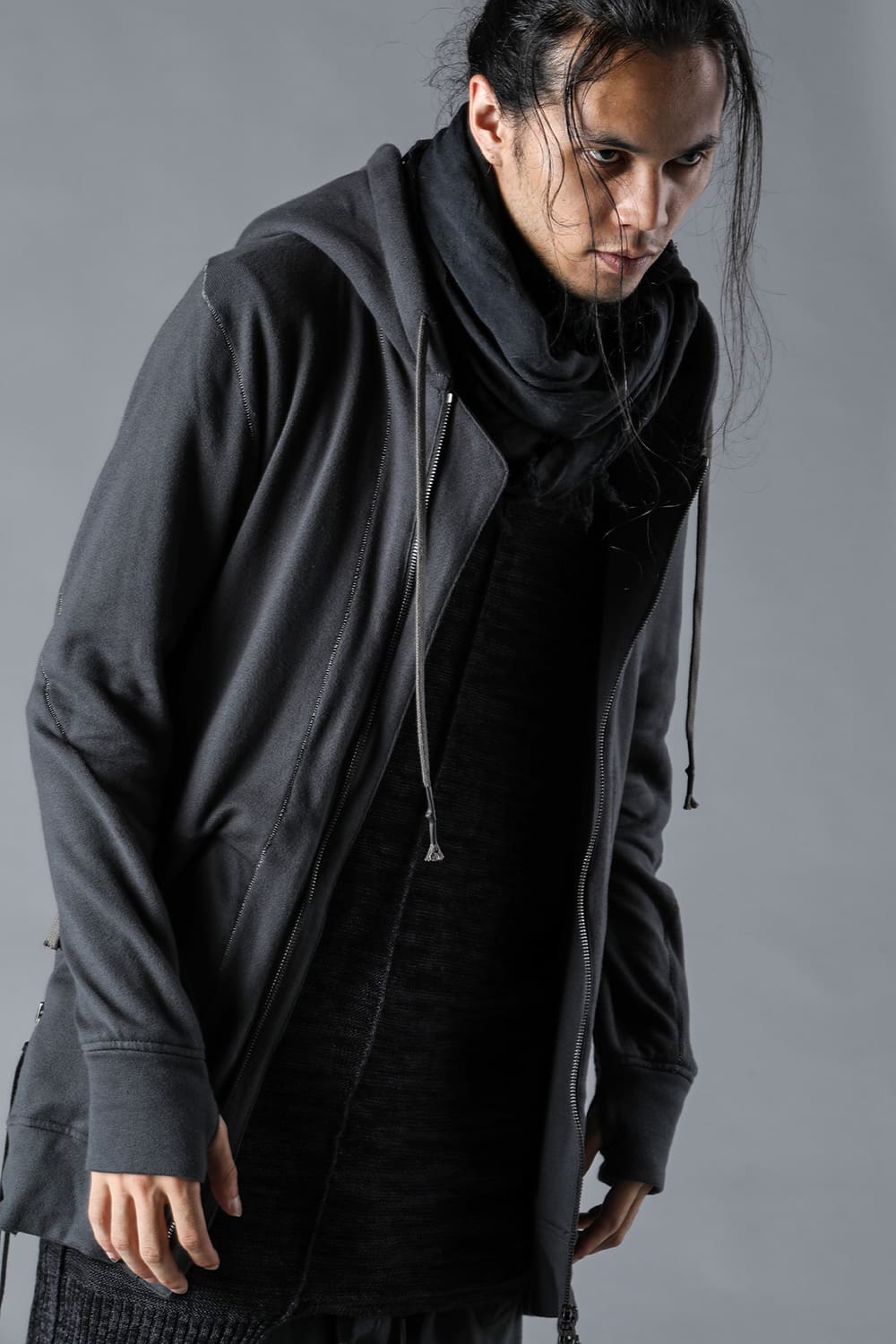 Untwisted Fleece-Lined Hooded Jacket