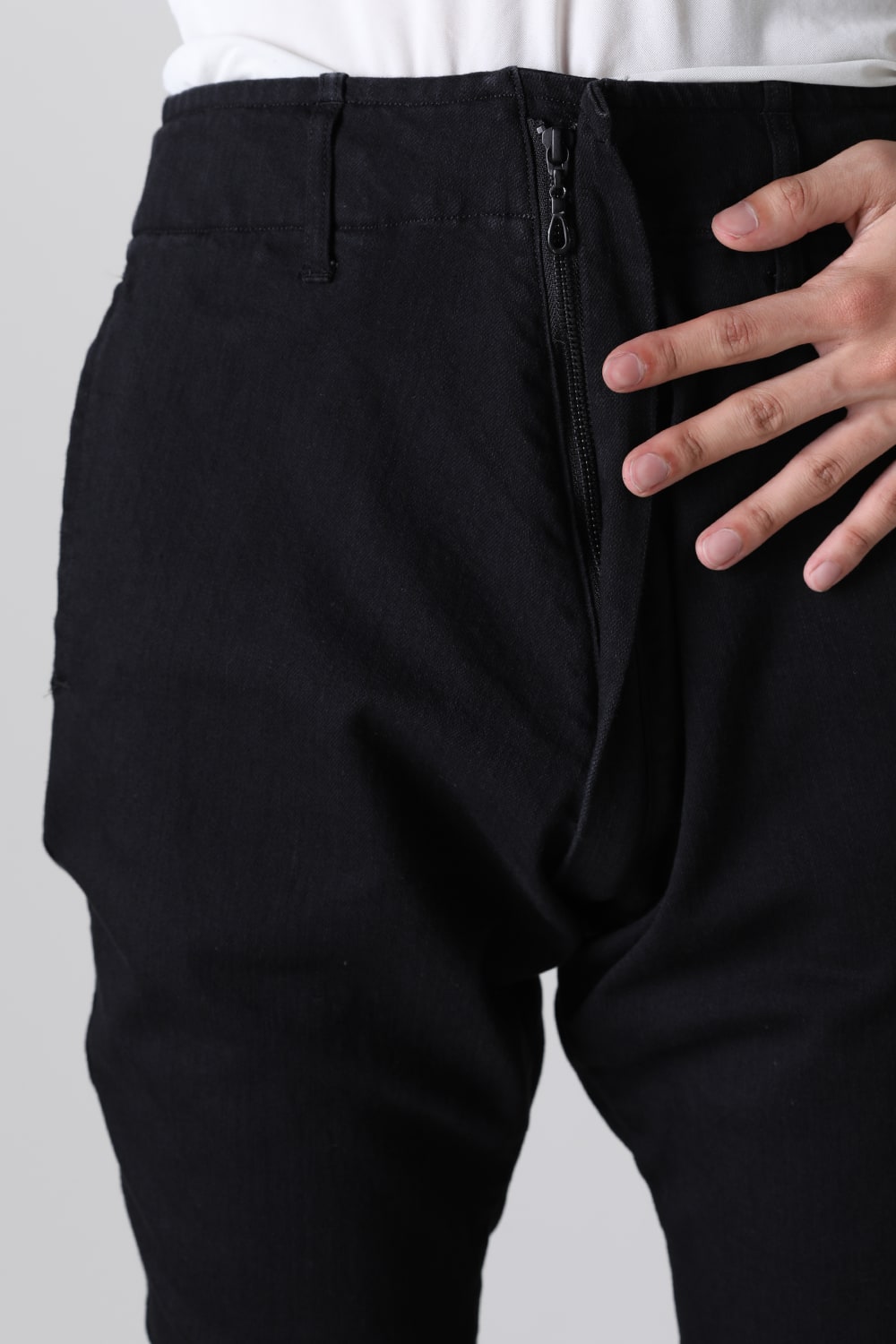 Organic Denim Darts SaruelPants Black
