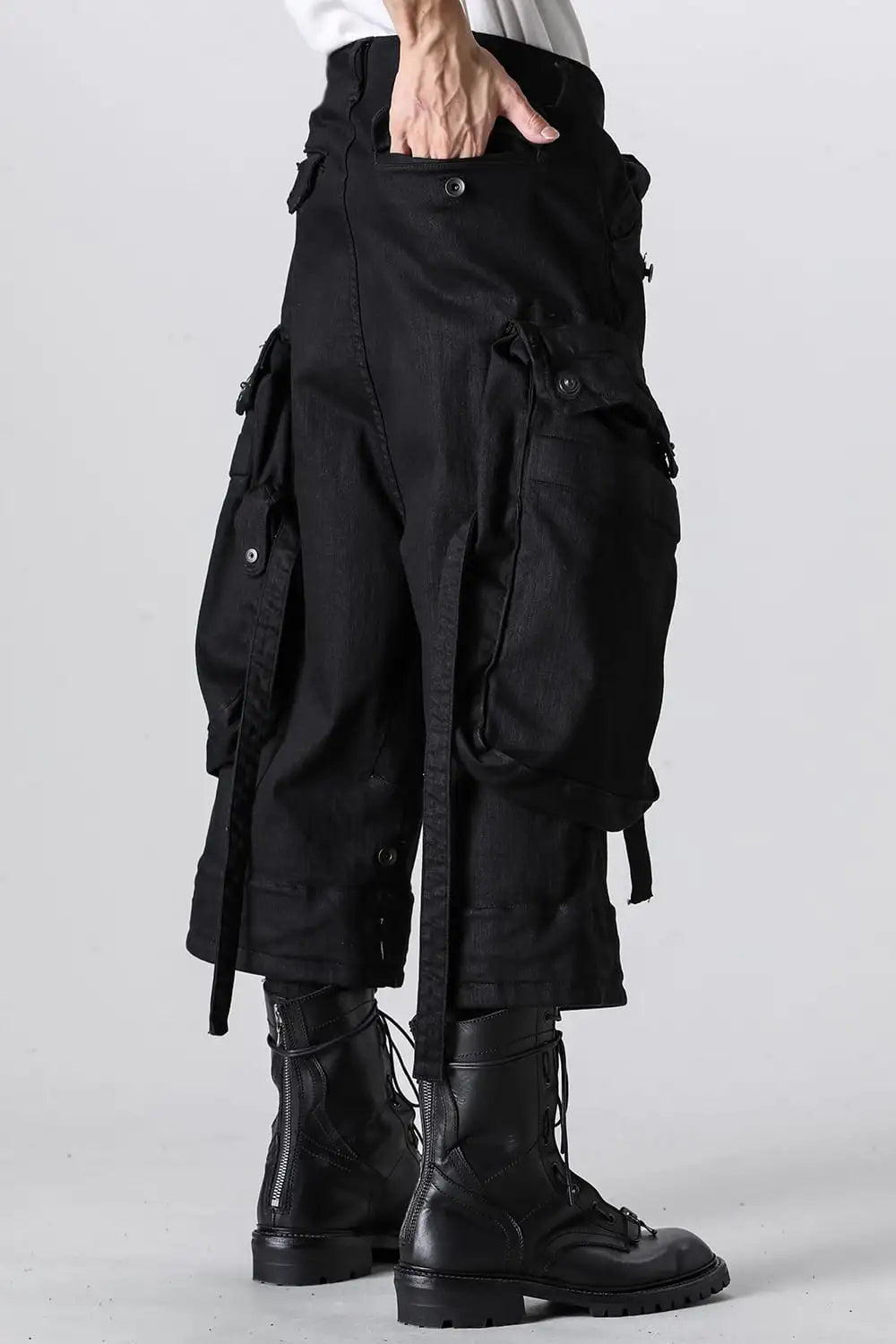 10.5oz Stretch Denim Gas Mask Three Quarter Pants