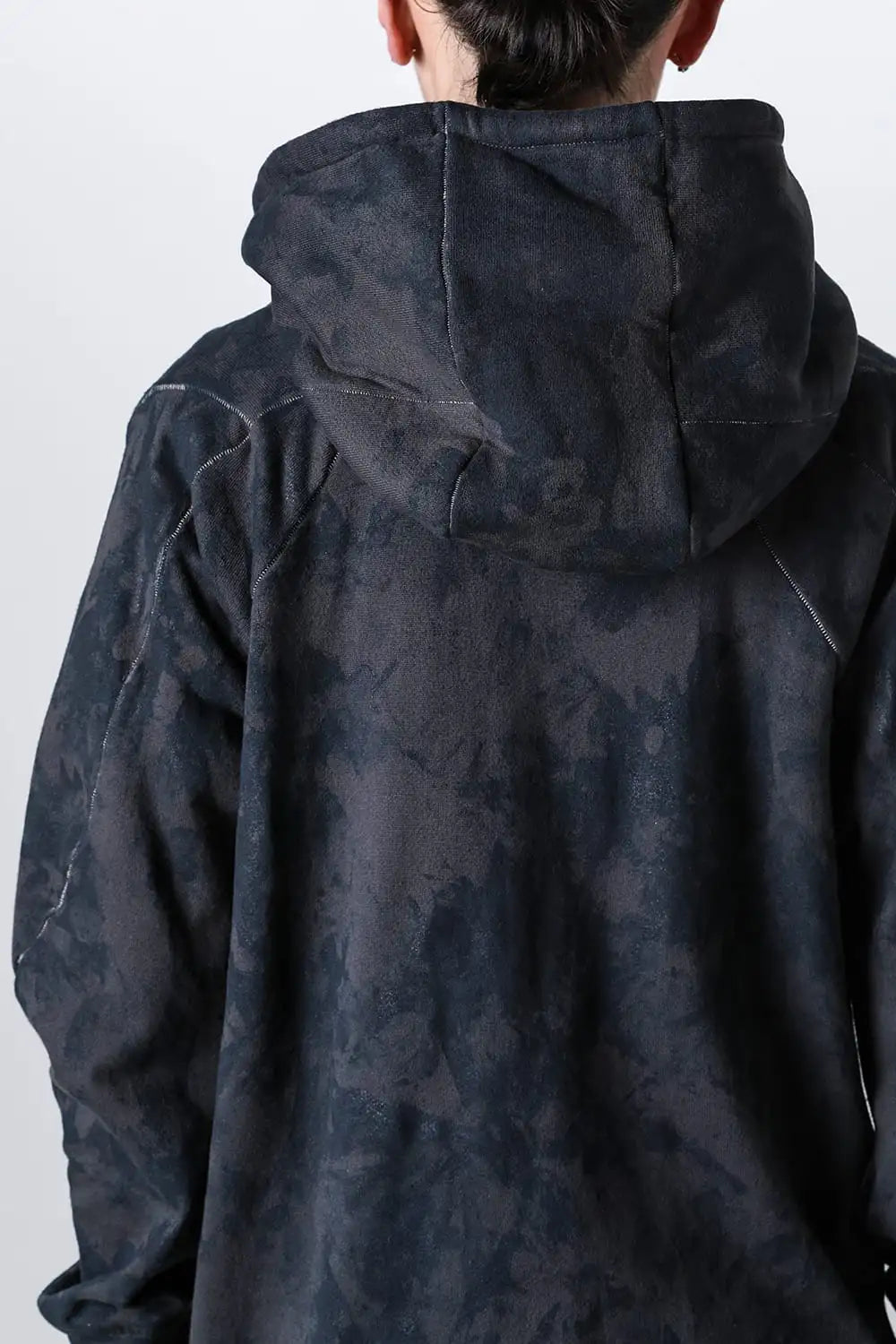 Untwisted Fleece-Lined Coating Hooded Jacket