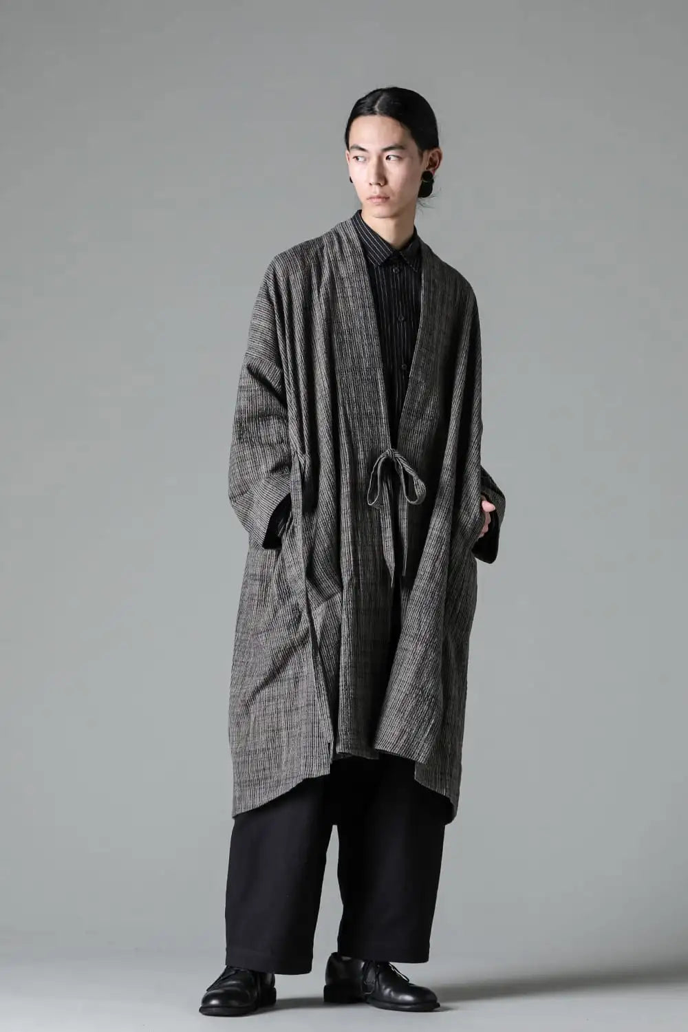 KIMONO#14 Cotton Cloth Vintage Striped