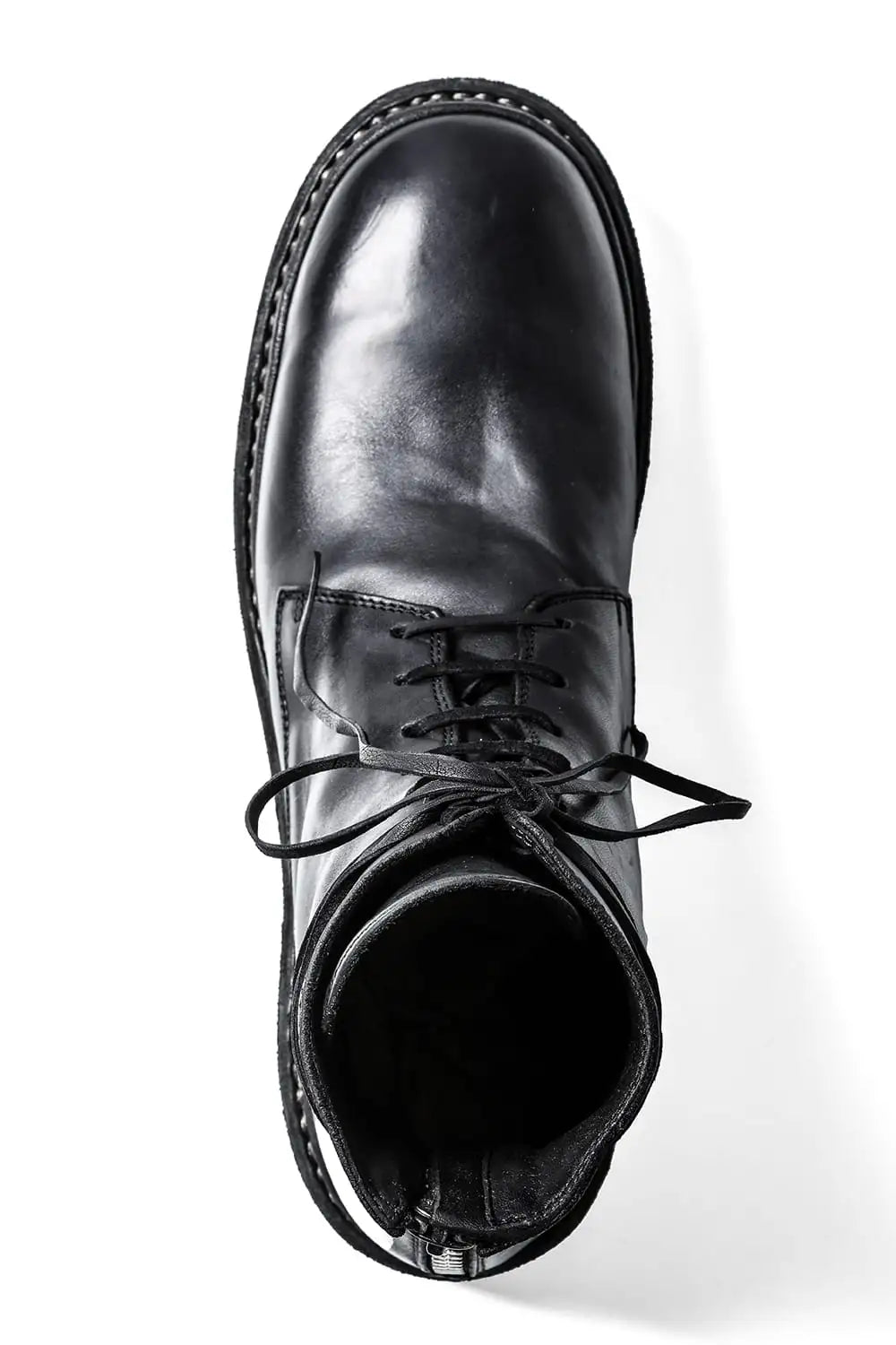 Norwegian welted Vibram-sole Back Zip Race Up Boots Horse Full Grain - 795BZV_N