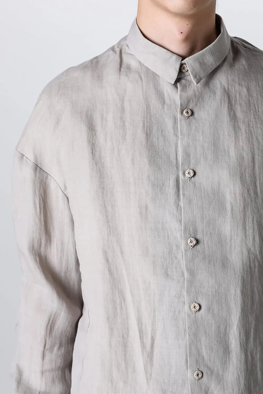 シャツ ルーズフィット ラミー Ecru