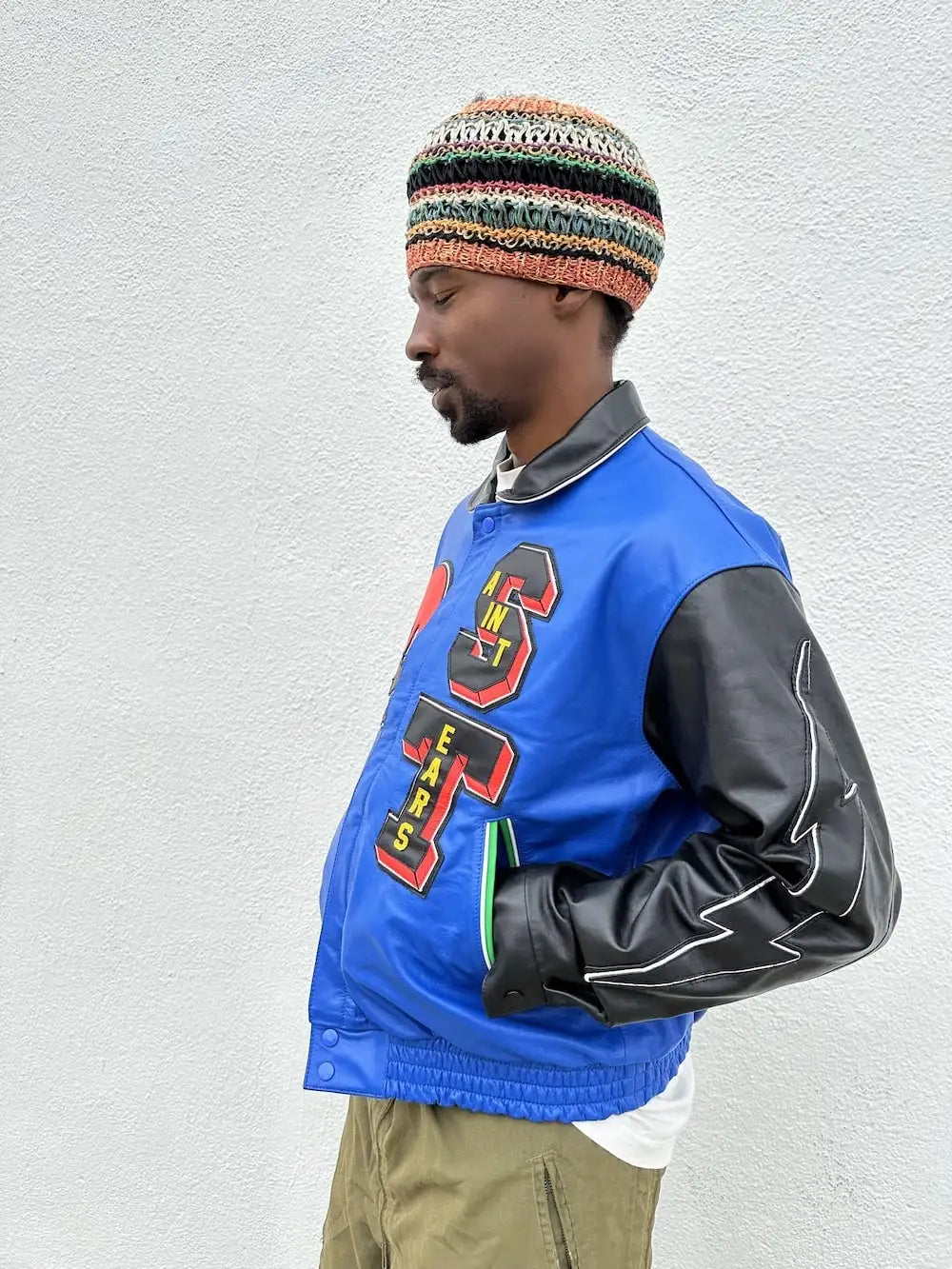 DENIM TEARS × SAINT Mxxxxxx HOLY GRAIL Varsity Jacket