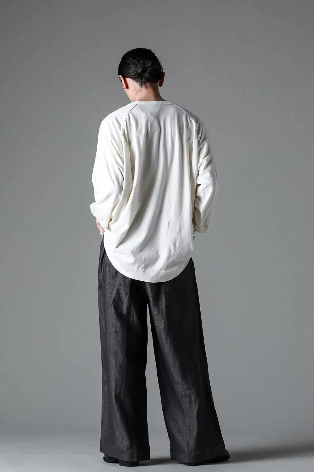 3/4SLEEVE HENLEY Cotton Hemp Jersey KINARI