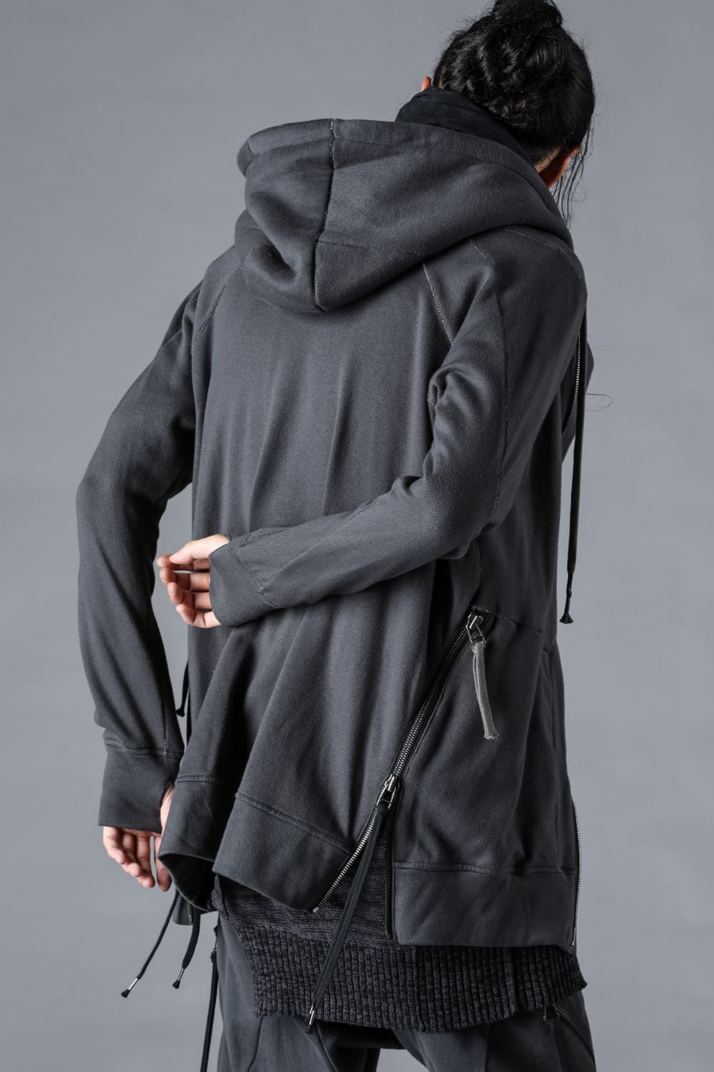 Untwisted Fleece-Lined Hooded Jacket