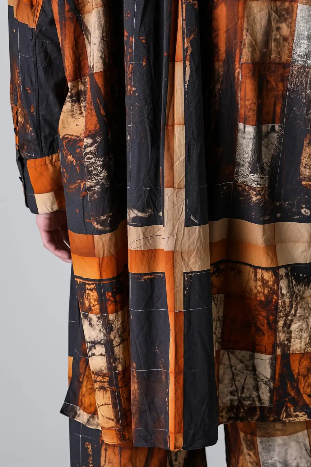 Yasu Forest Print Extra Long and wide Shirts/Coat