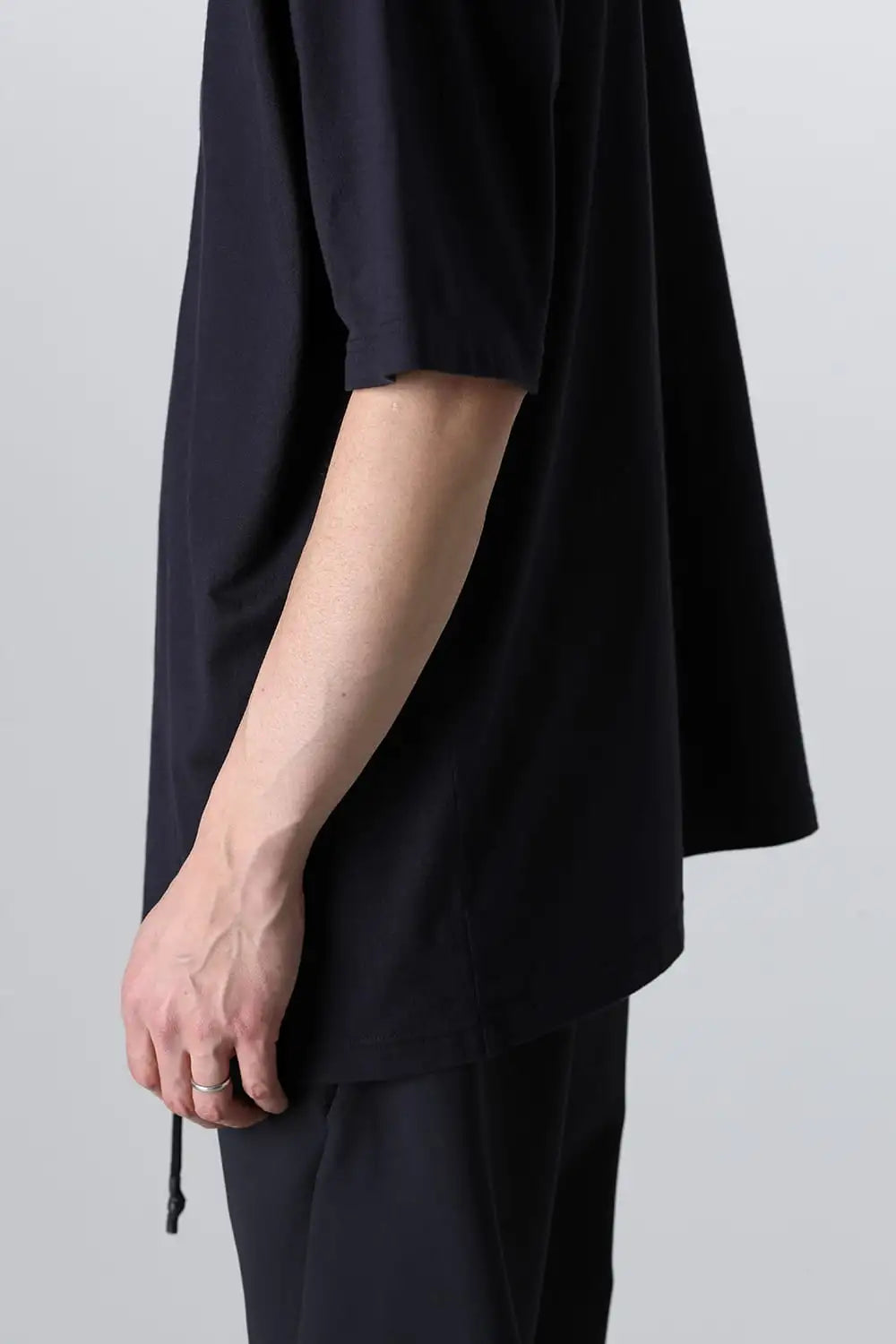 ドロップショルダーTシャツネイビー