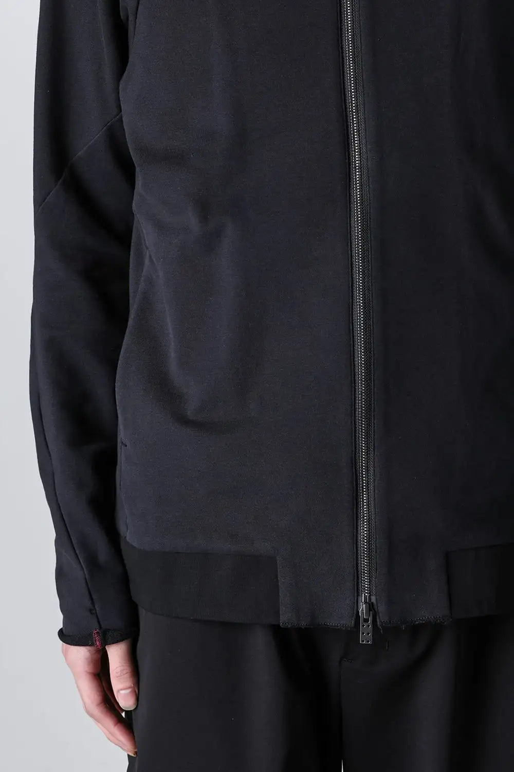 Hooded jacket stretch jersey