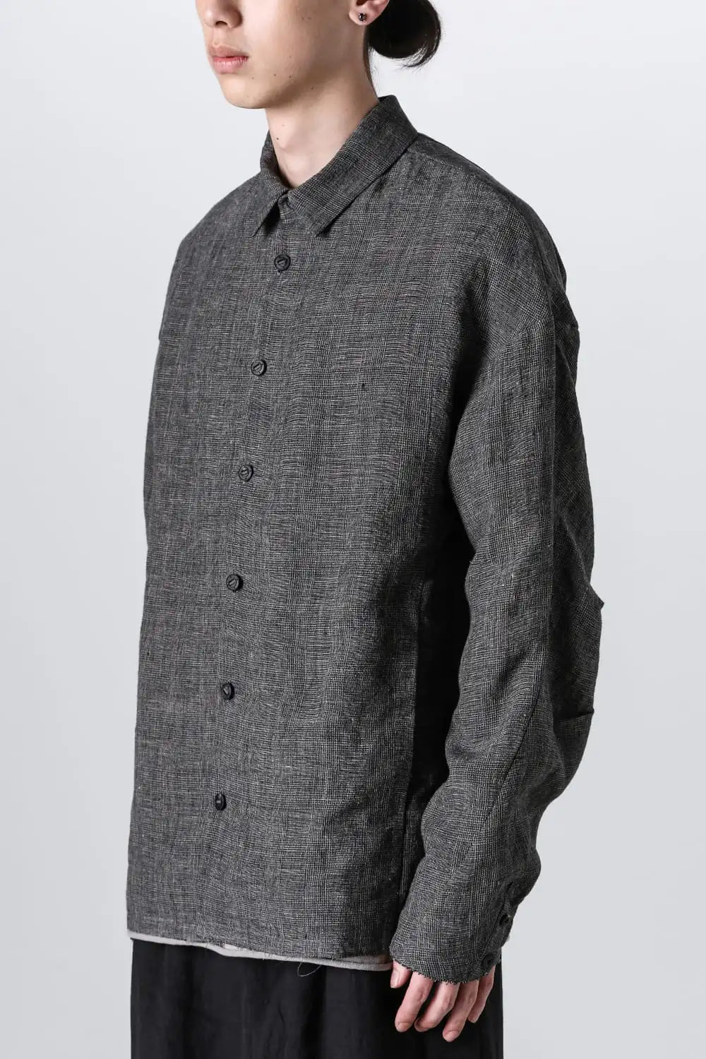 ジャケット リネン グレンチェック