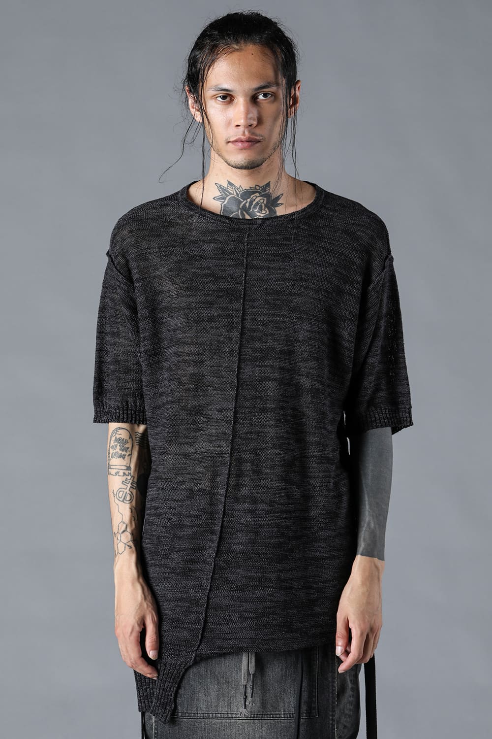 リネンニットTシャツ