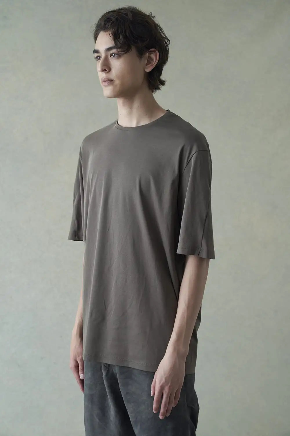 Short sleeve high gauge jersey Olive