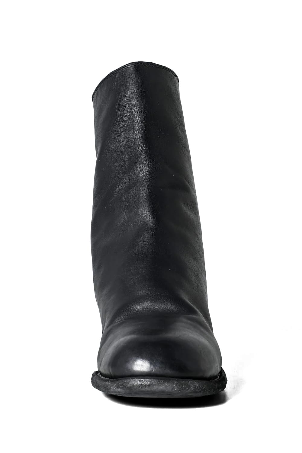 Back Zip Mid Boots - Horse Full Grain Leather - 988X