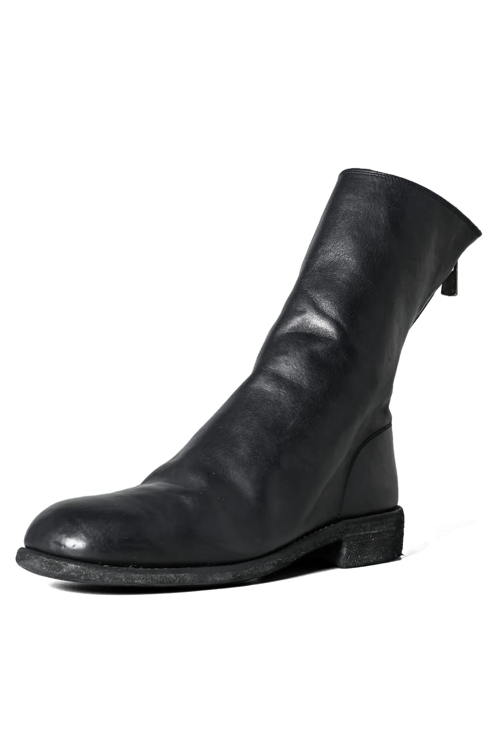 Back Zip Mid Boots - Horse Full Grain Leather - 988X