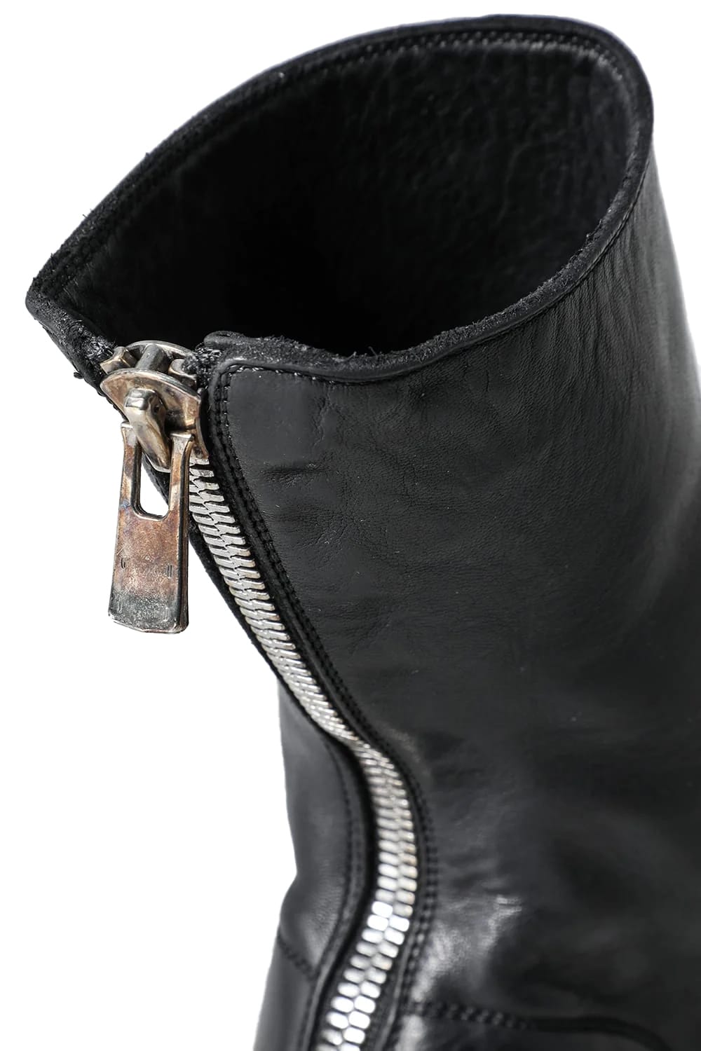 Back Zip Mid Boots - Horse Full Grain Leather - 988X