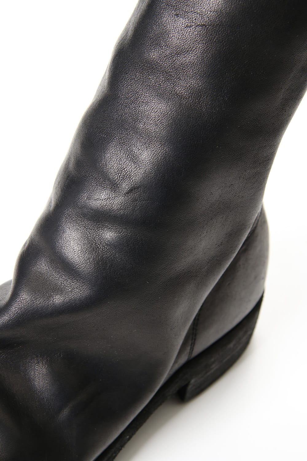 Long Back Zip Boots Single Sole - Horse Full Grain Leather - 989