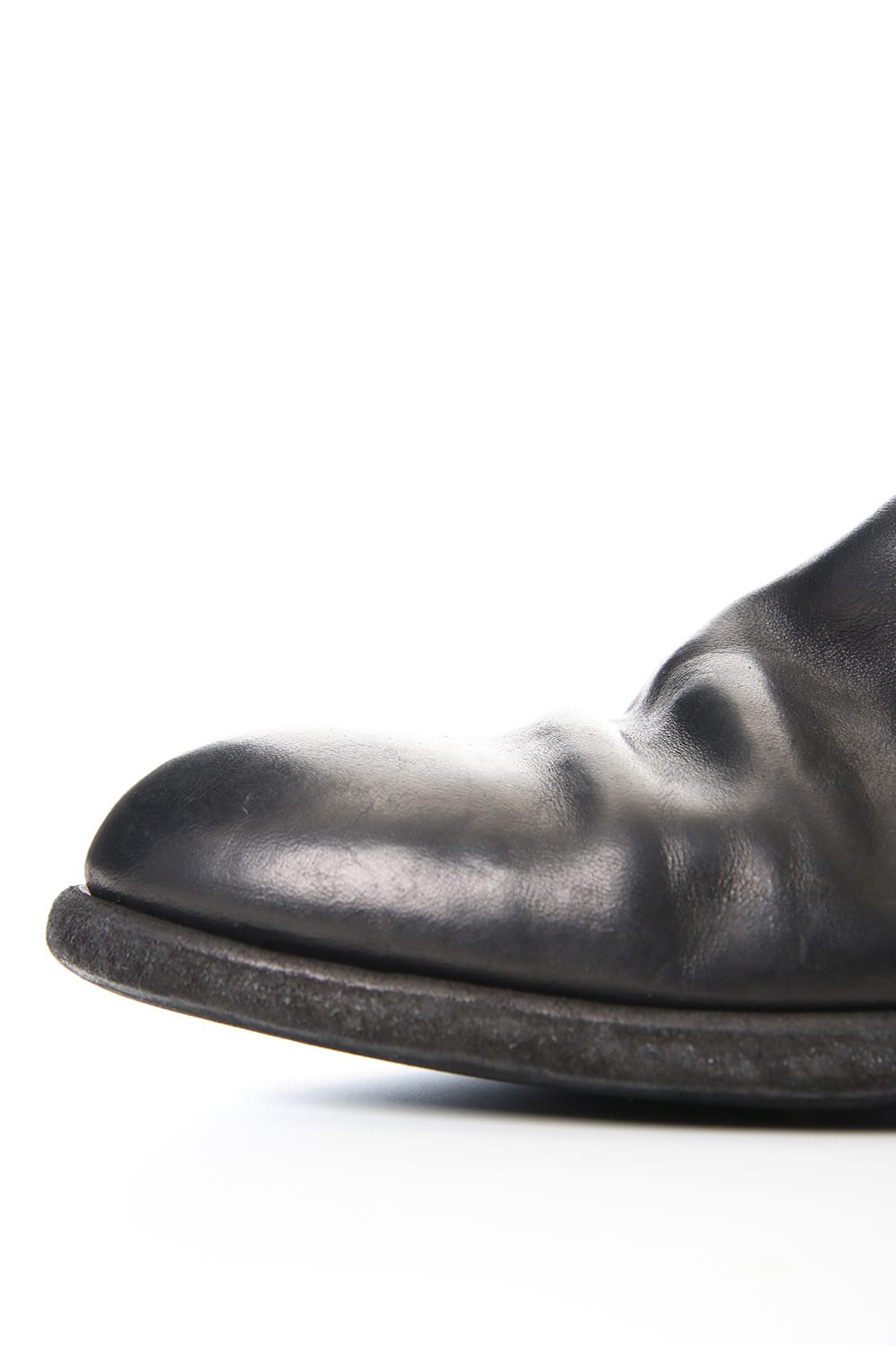 Long Back Zip Boots Single Sole - Horse Full Grain Leather - 989