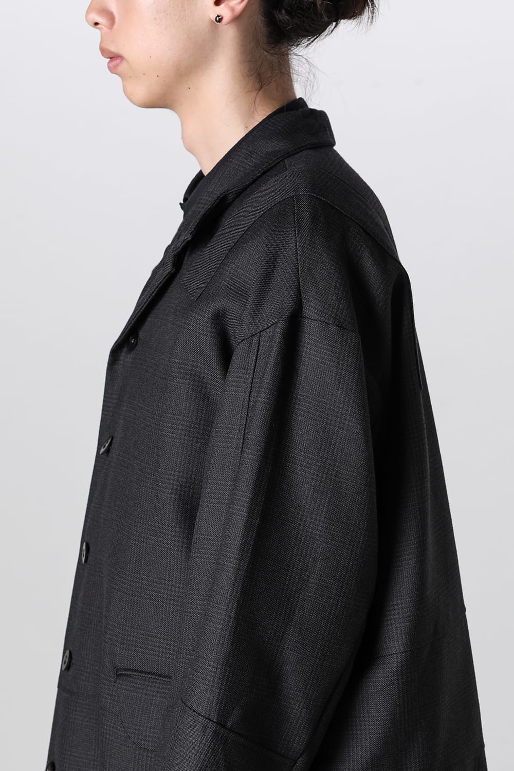 パッチワーク リラックス フィット コート グレン チェック FIGS