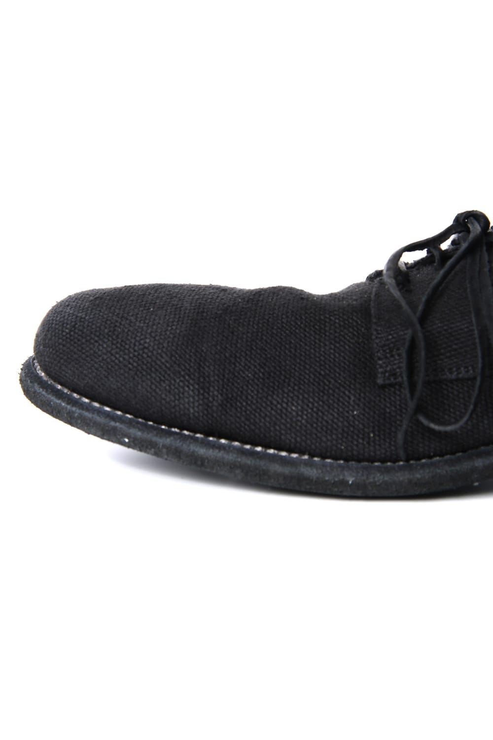 Classic Derby Shoes Laced Up Single Sole - 992  Linen - Black