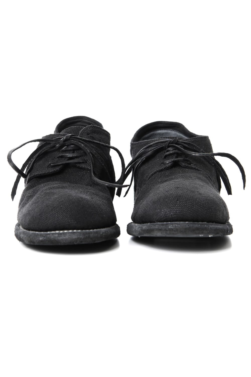 Classic Derby Shoes Laced Up Single Sole - 992  Linen - Black