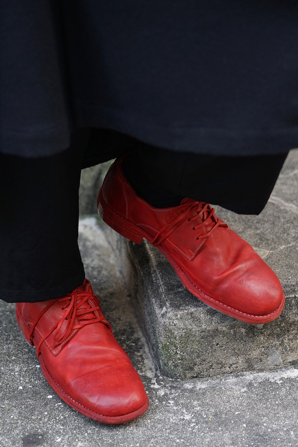 Classic Derby Shoes Laced Up Single Sole - 992 Horse Full Grain Leather