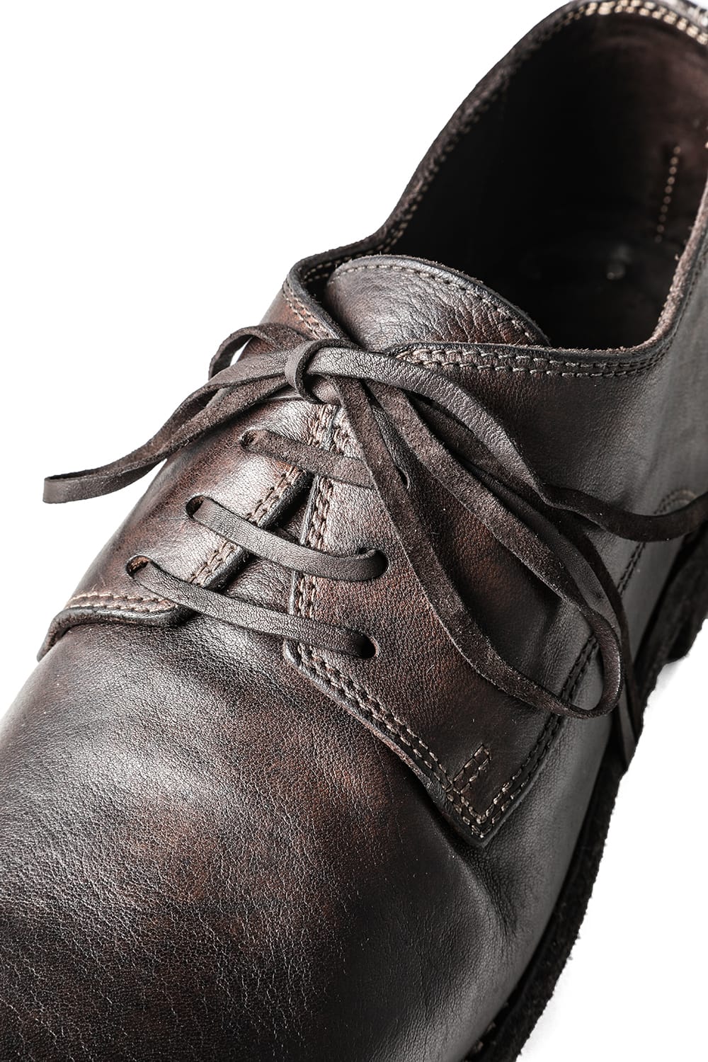 Classic Derby Shoes Laced Up Single Sole - Horse Full Grain - 992X CV60T