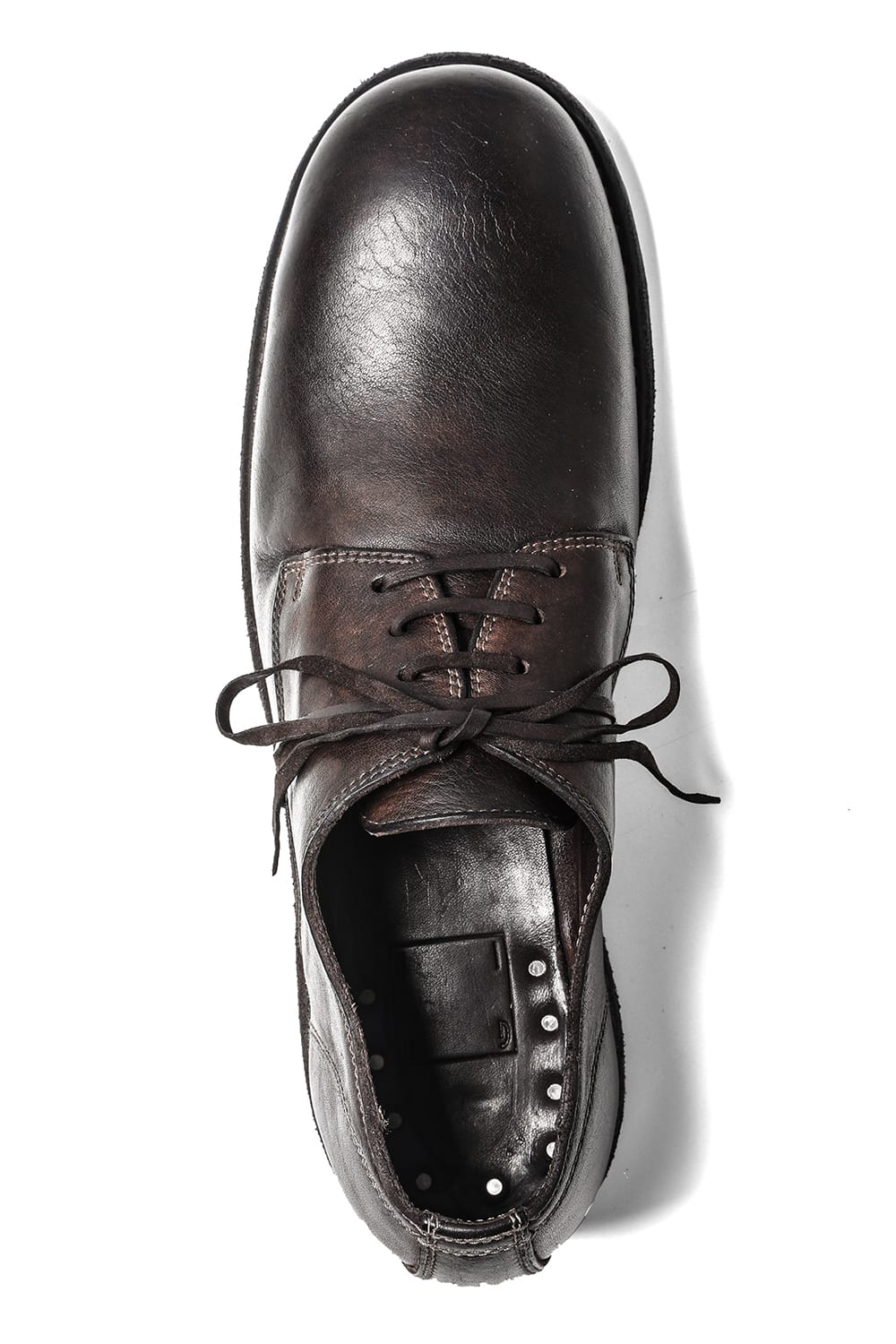 Classic Derby Shoes Laced Up Single Sole - Horse Full Grain - 992X CV60T