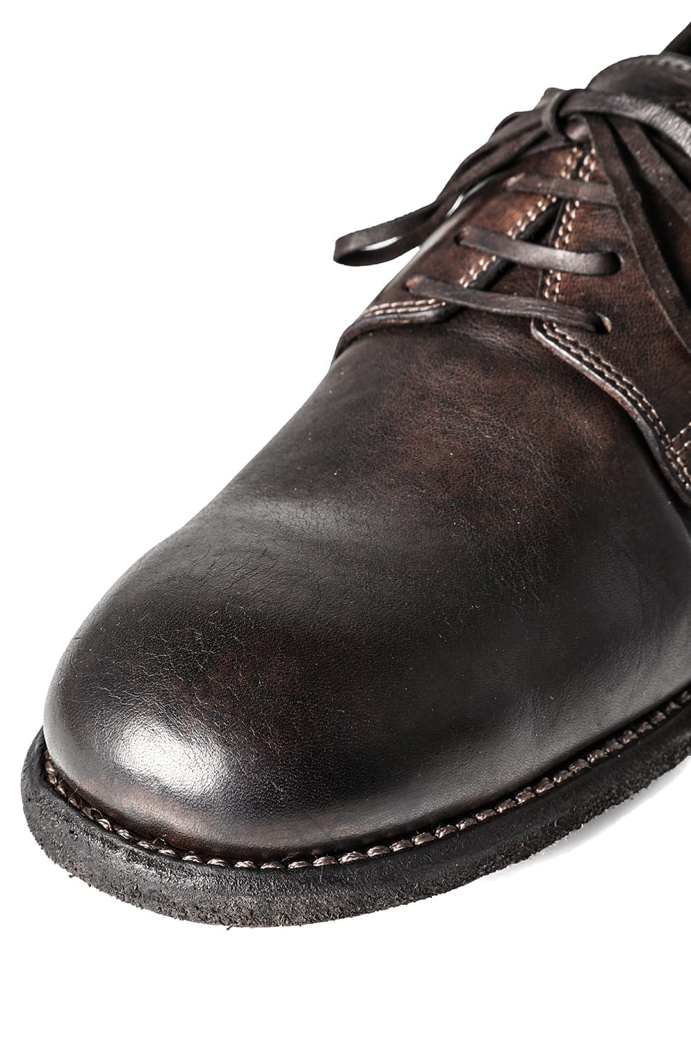 Classic Derby Shoes Laced Up Single Sole - Horse Full Grain - 992X CV60T