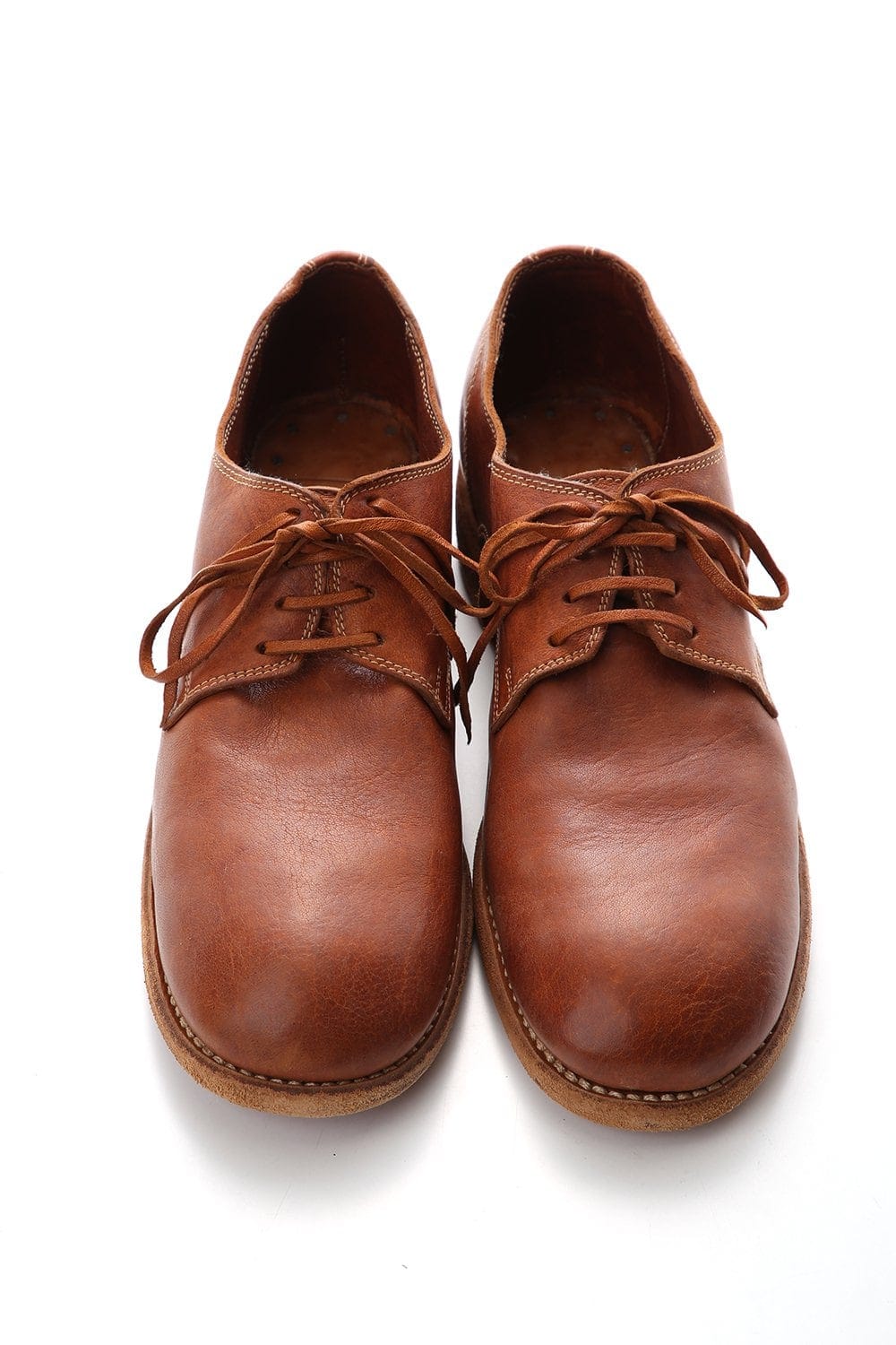 Classic Derby Shoes Laced Up Single Sole - Donkey Full Grain - 992X