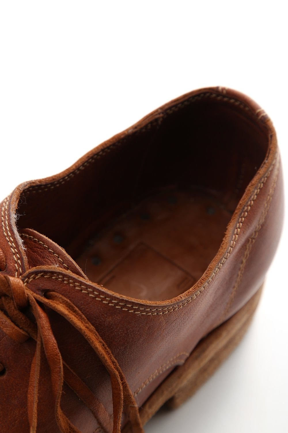 Classic Derby Shoes Laced Up Single Sole - Donkey Full Grain - 992X