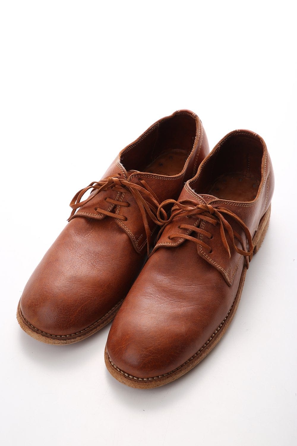 Classic Derby Shoes Laced Up Single Sole - Donkey Full Grain - 992X