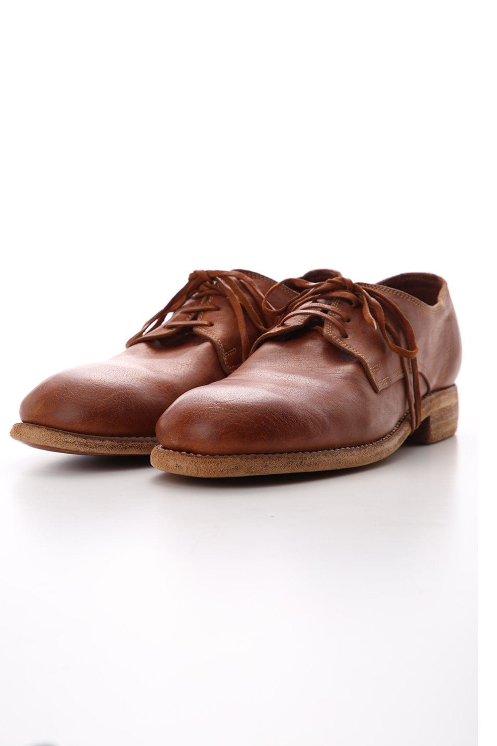 Classic Derby Shoes Laced Up Single Sole - Donkey Full Grain - 992X