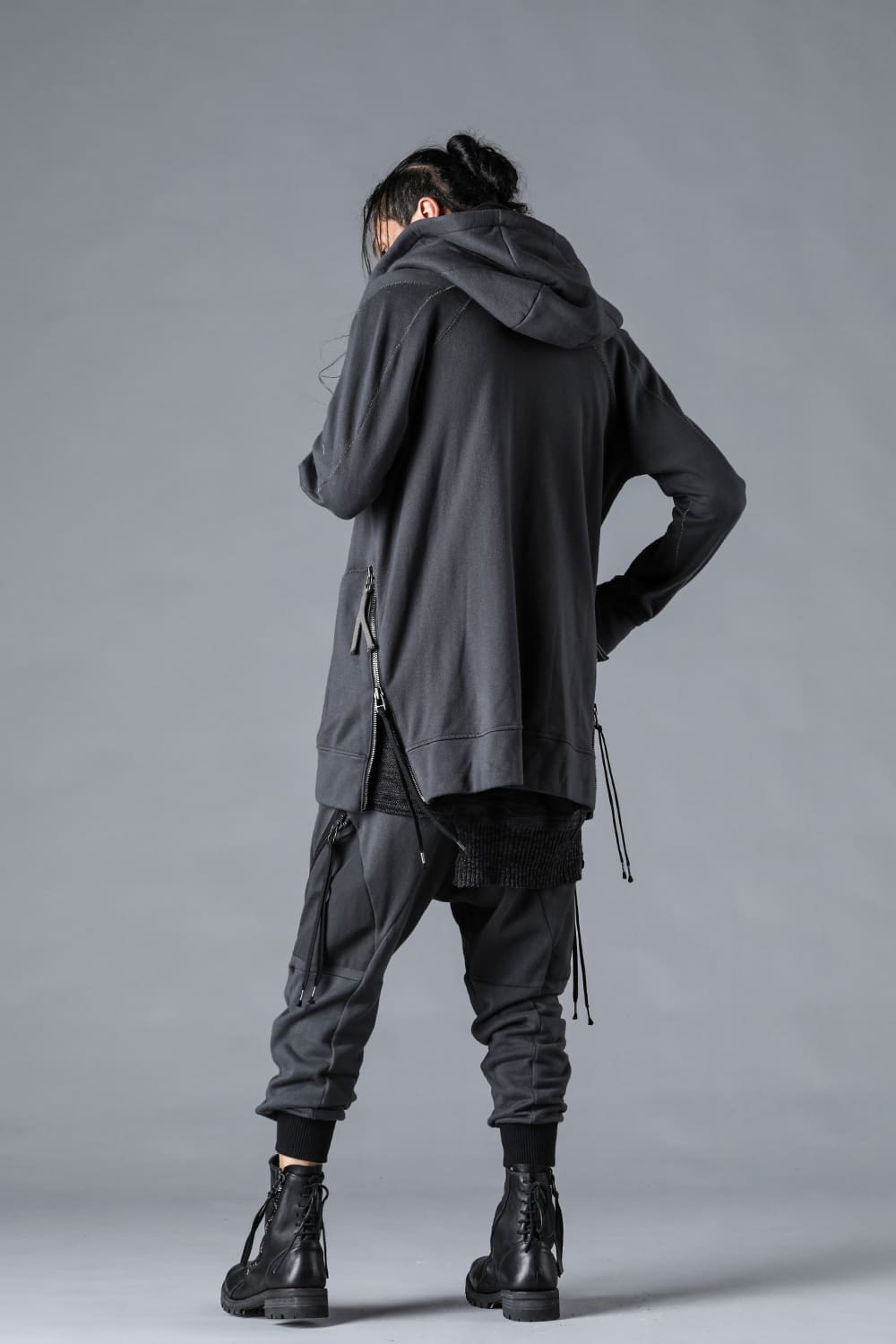 Untwisted Fleece-Lined Hooded Jacket