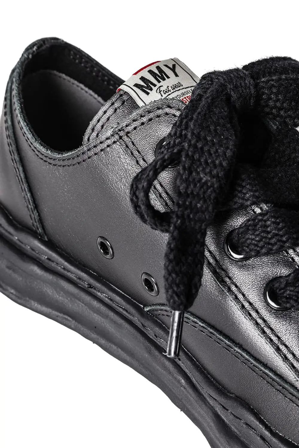 PETERSON Leather Low-Cut sneaker Black / Black