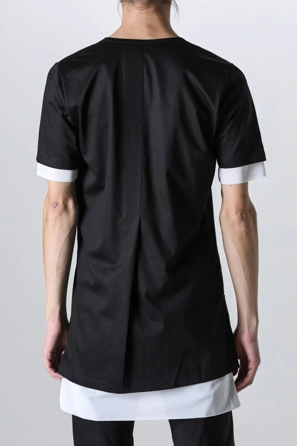 Layerd T-Shirt Black × White