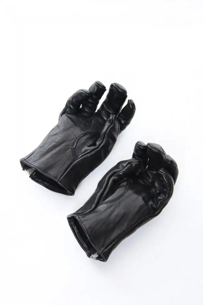 Horse Leather Zip Gloves