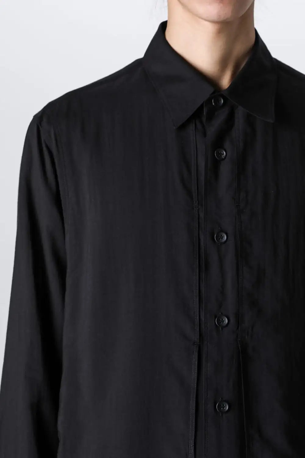 Same Color Stitch Pocket Blouse