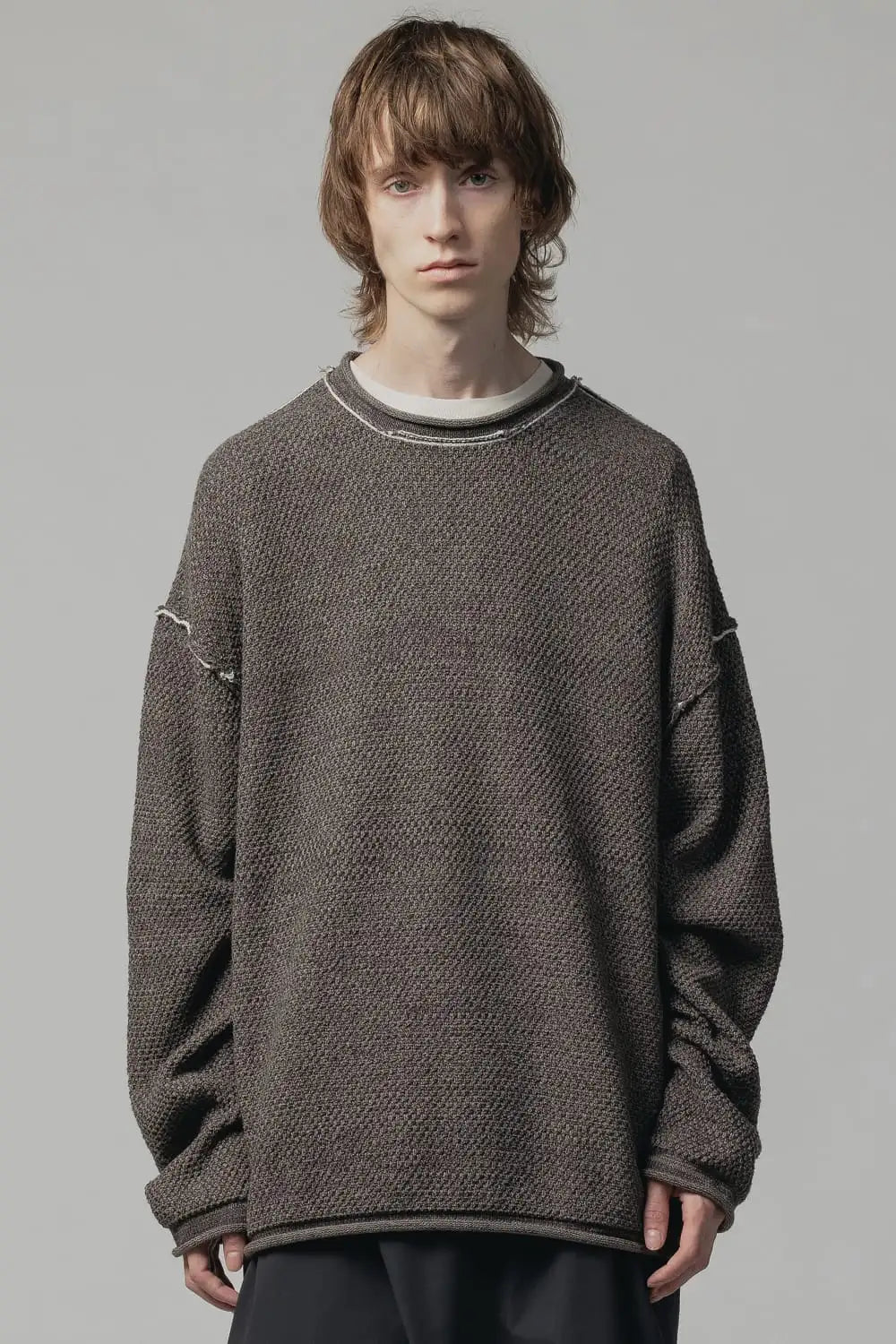 7G Pullover Sweater Gray