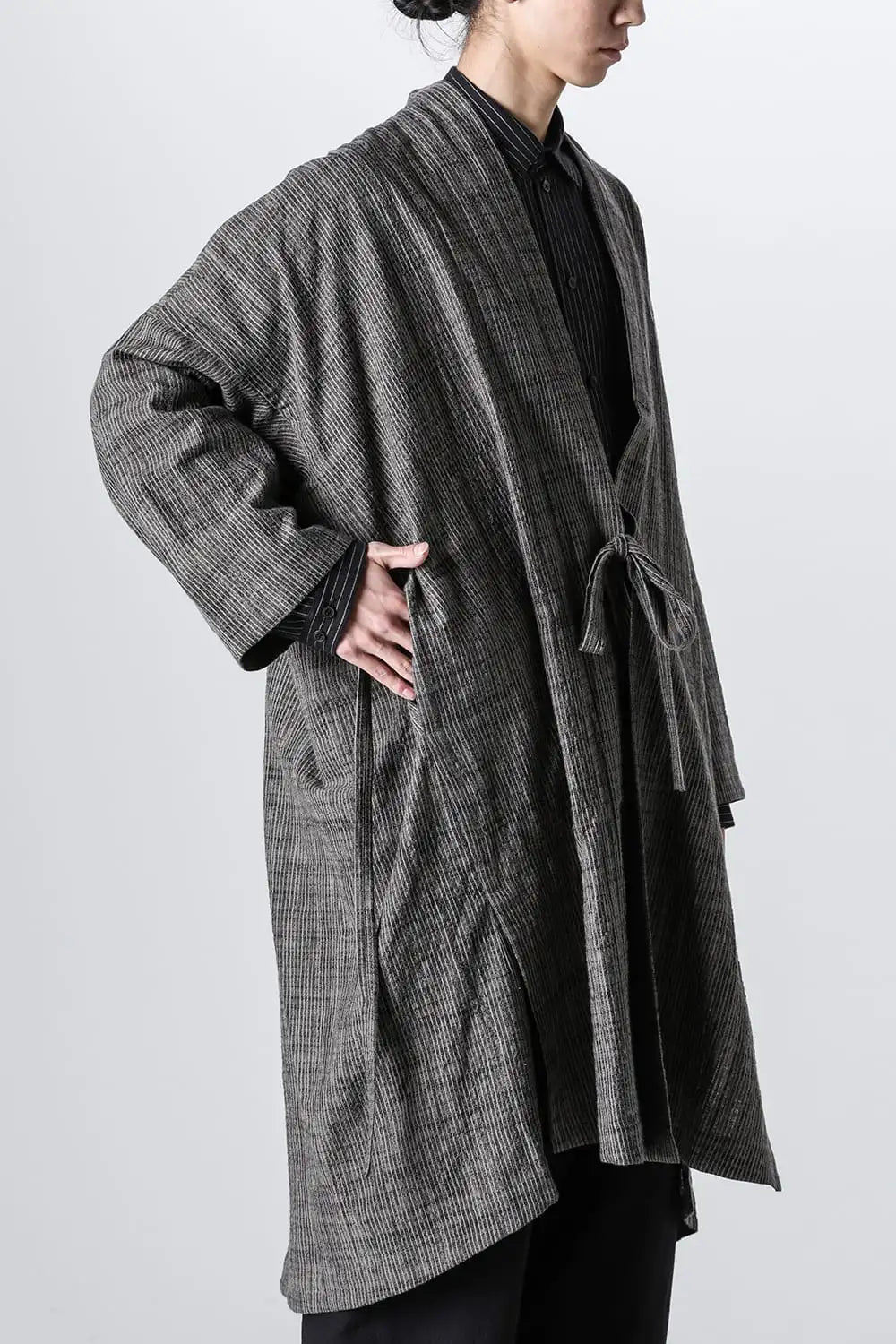 KIMONO#14 Cotton Cloth Vintage Striped