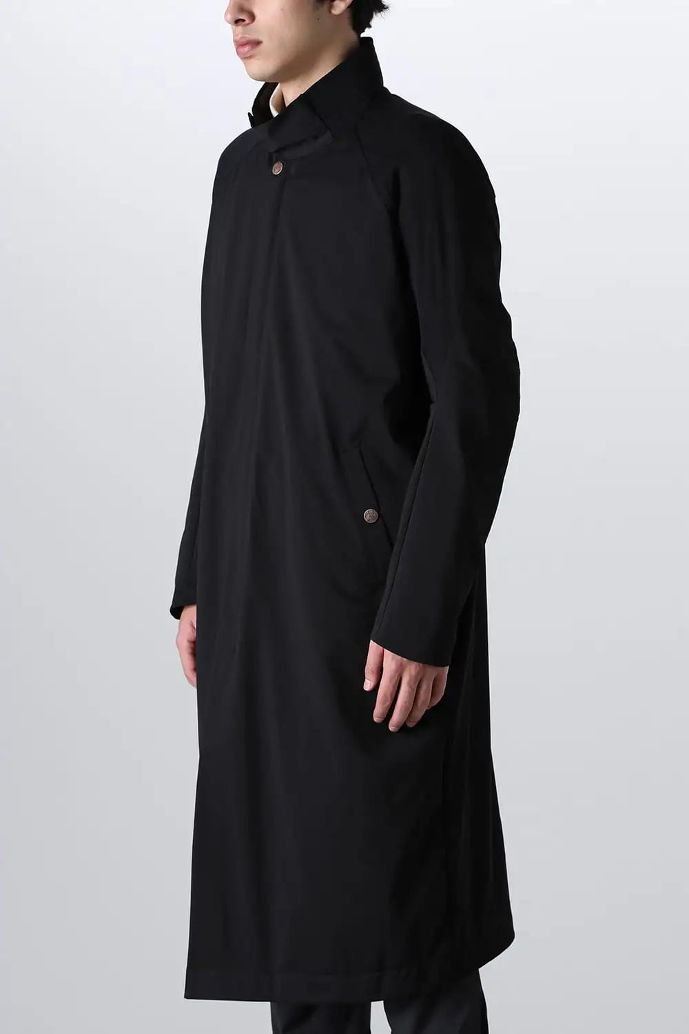 Hight neck coat water repellent polyester