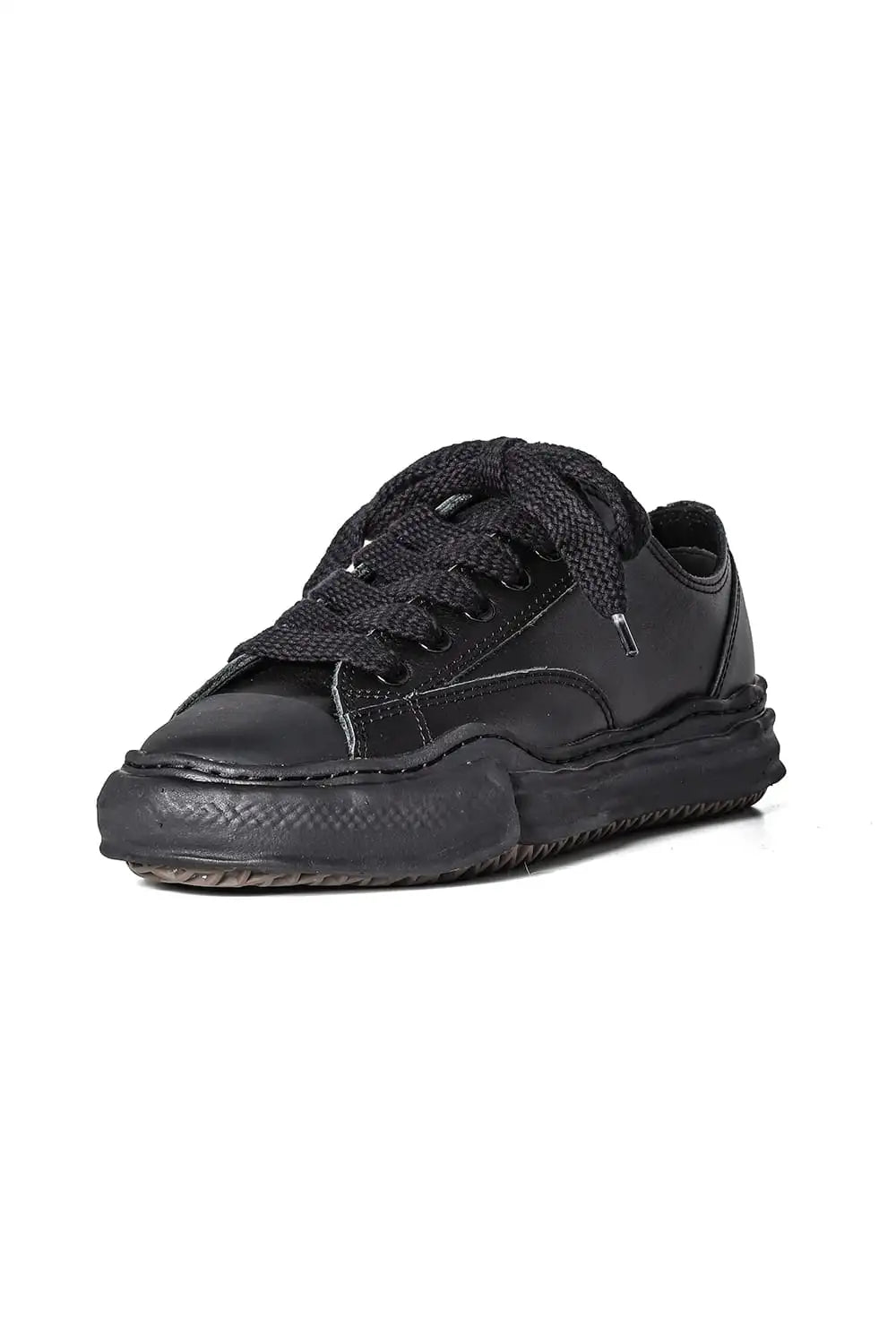 PETERSON Leather Low-Cut sneaker Black / Black