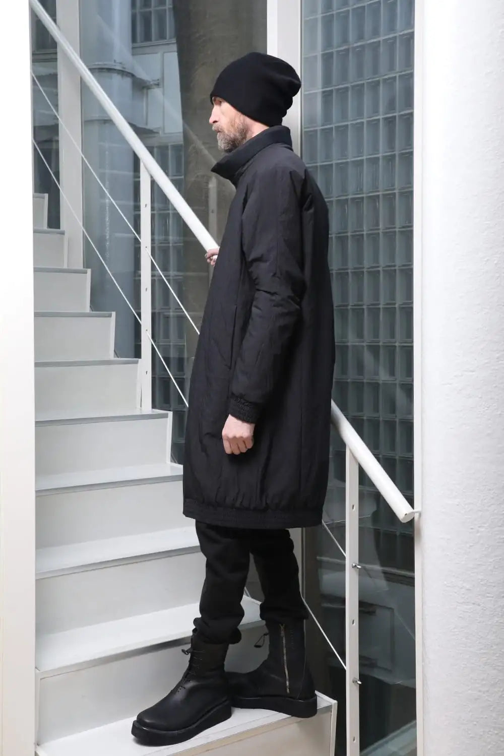 Nylon coat Shrink cotton / nylon Black