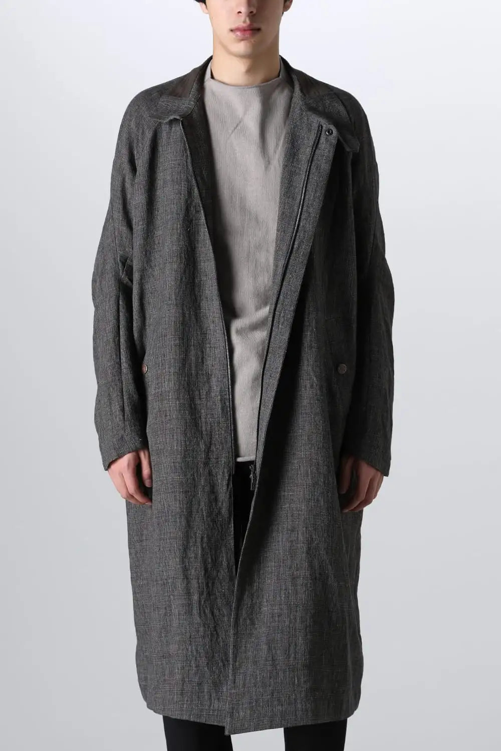 Coat linen / glen check