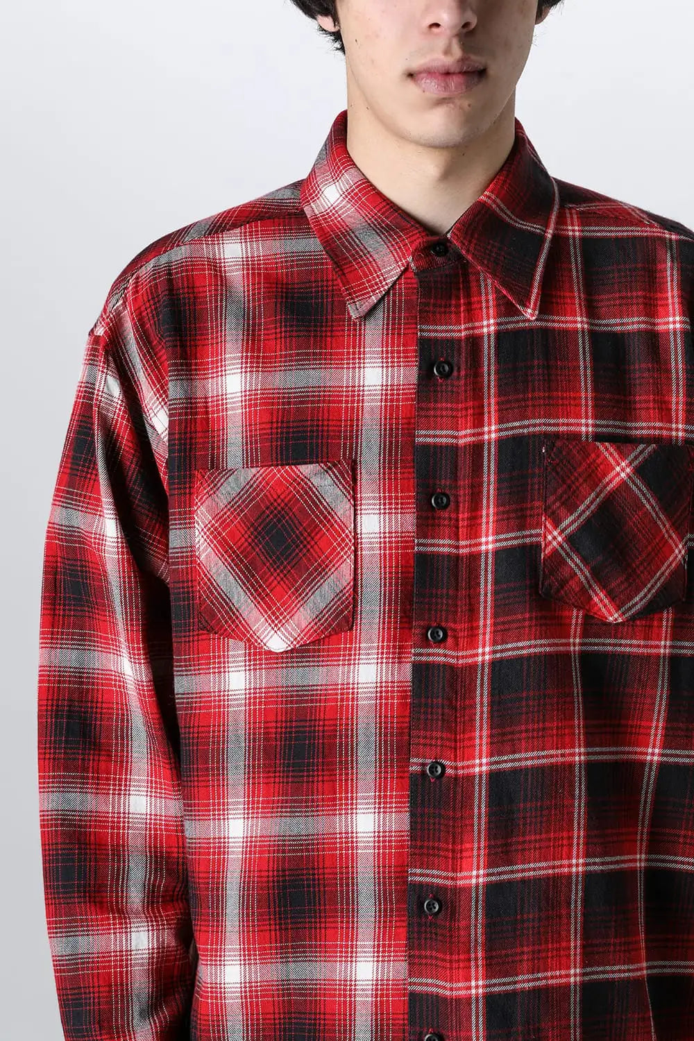 ドッキングシャツ レッド