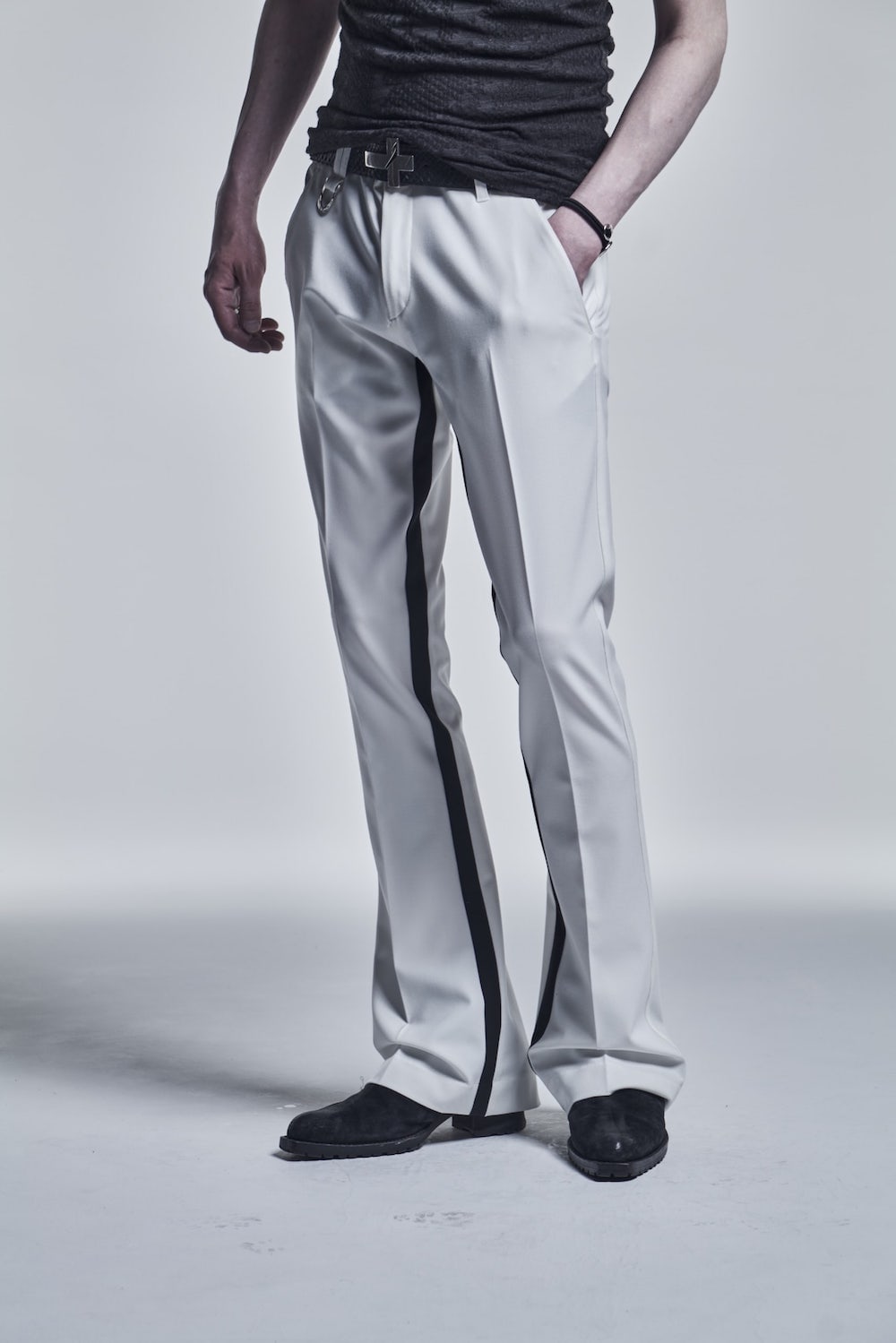 Inside Tape Slacks White