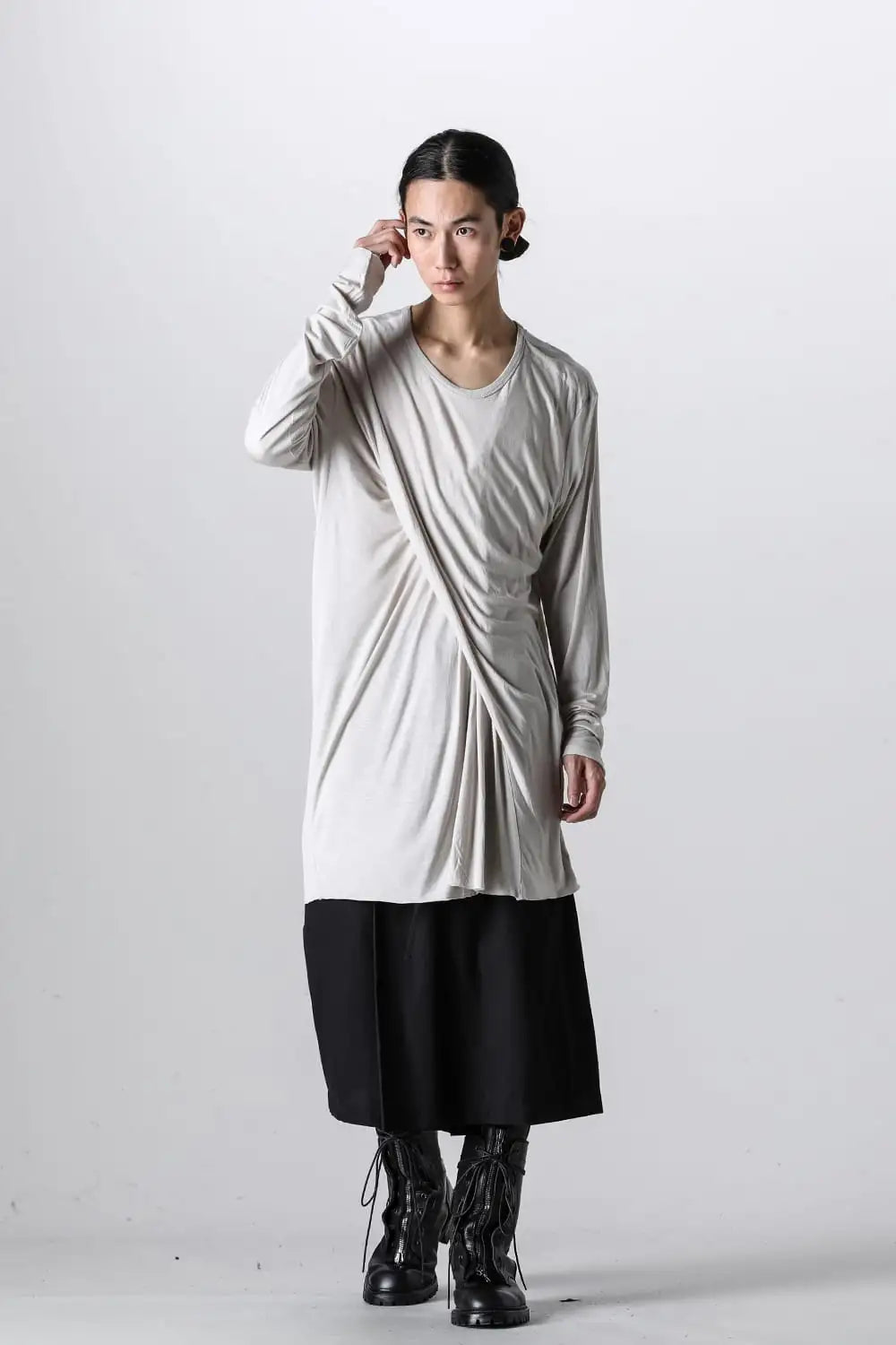 Rayon/Cotton Cloth Wide Pants