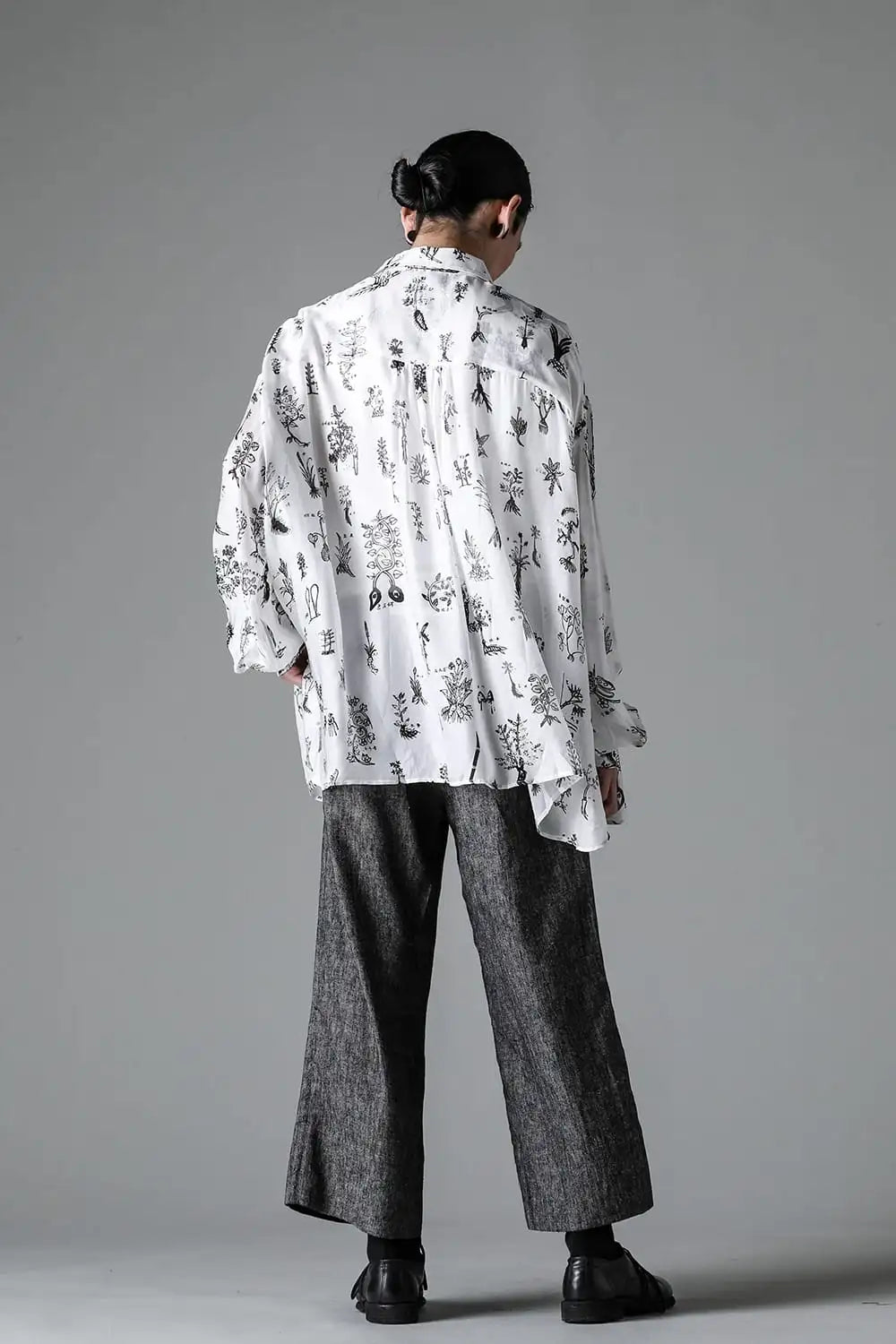 Chinese Medicine Print LS Shirt