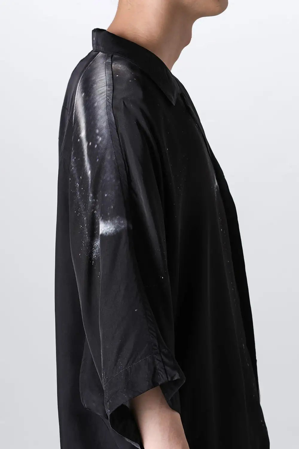 Printed Rayon Twill Short Sleeve Shirt