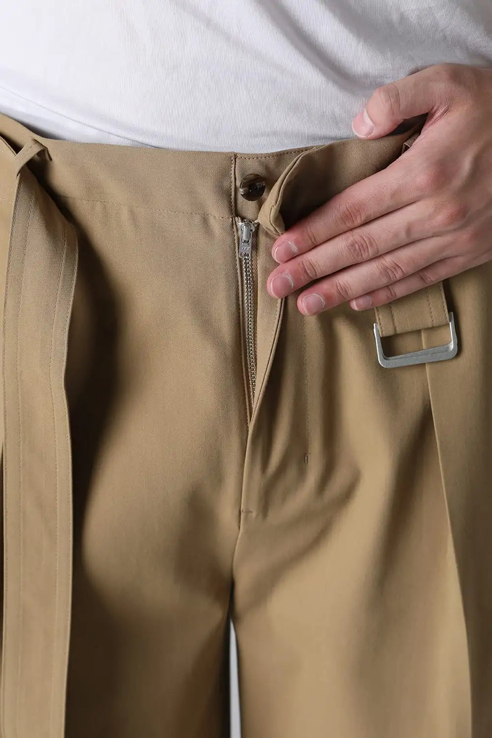 Belted Buggy Trousers  Camel