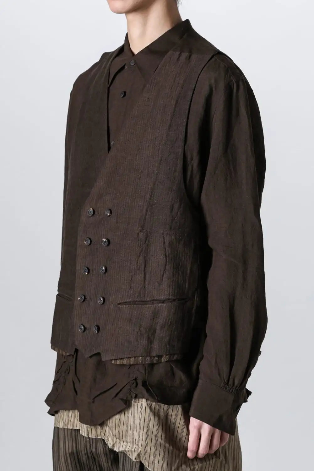 PatchWork Double Breasted Waist Coat